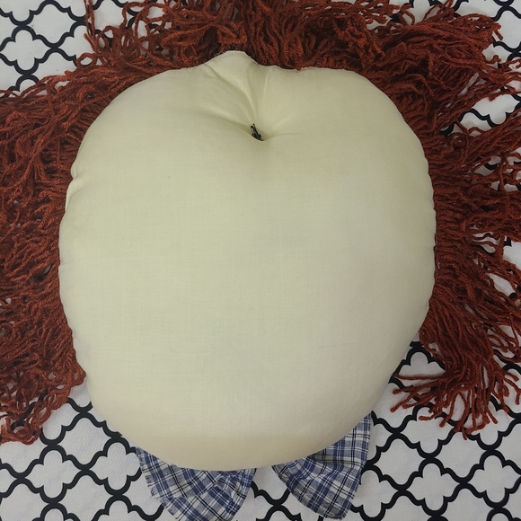 New Primitive Rag Doll Head Pillow Decorations Decor - Picture 7 of 9